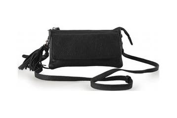 Manfield Clutch Zwart, Verzenden, Zo goed als nieuw, Zwart