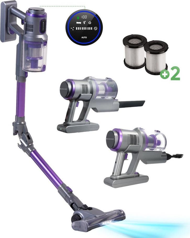 Heevey 4-in-1 Steelstofzuiger Draadloos Pro -, Witgoed en Apparatuur, Stofzuigers, Zo goed als nieuw, Ophalen of Verzenden