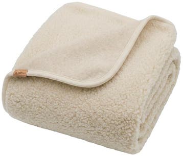 Zaffiro Nevada Beige 75 x 100 cm 100% Wollen Wiegdeken, Verzenden, Nieuw