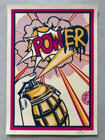 Shepard Fairey (OBEY) (1970) - POWer (Fuchsia)