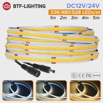 FCOB LED Strip 12V/24V - Hoge Dichtheid, Flexibel, Dimbare V, Verzenden, Nieuw