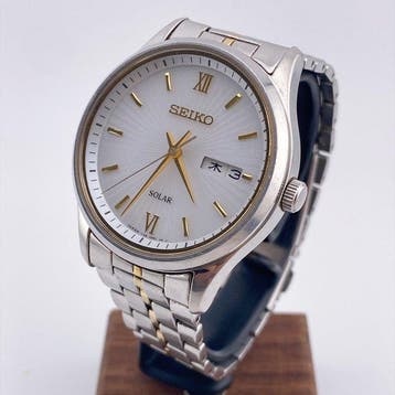 Seiko - Solar Day-Date - Zonder minimumprijs - V158-0AW0 -