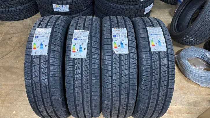 215/75/16C 113/111R HANKOOK RA30 VANTRA ST AS2 Nieuw 4 stuks, Auto-onderdelen, Banden en Velgen, 16 inch, All Season, 215 mm, Personenwagen