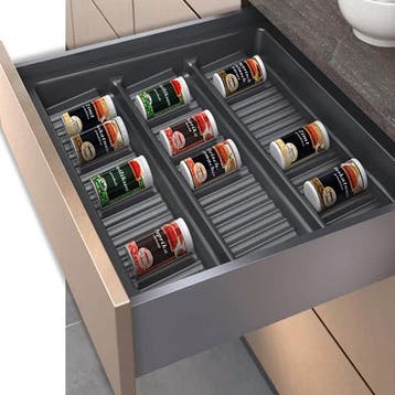 Kruidenindeling Salsa, 500 - 540 mm, antraciet, Nieuw