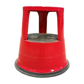 Desq roll-a-step opstapkruk, hoogte 42,6 cm,  rood, metaal,, Ophalen of Verzenden, Gebruikt, Overige typen