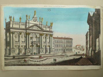 Italië - Lazio, Roma; Daumont - Vue de lEglise de St. Jean, Nieuw