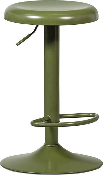 WOOOD Isaac Barkruk - Metaal - Warm Groen - 81x39x39 cm, Verzenden, Nieuw