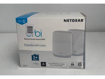 Netgear Orbi RBK762S - Mesh WiFi 6-systeem - 400m² dekking -, Verzenden, Nieuw, Netgear
