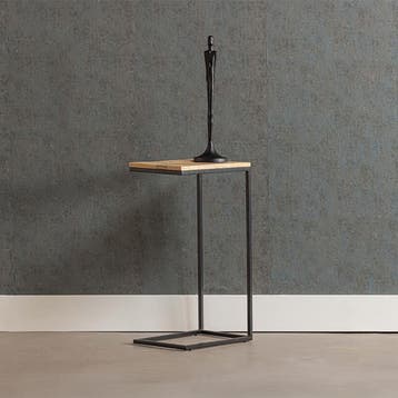 Bijzettafel Mangohout Alys (set Van 2), Verzenden, Nieuw, Industriële meubels, Overige vormen