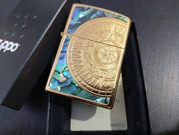 Zippo - Compass Shell Inlay – 2025 – Caixa Original -, Nieuw