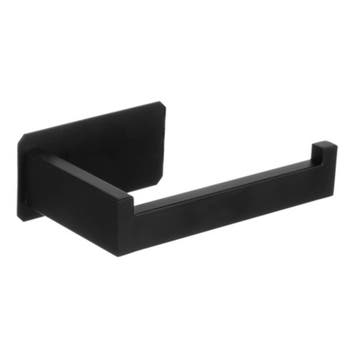 Ruhhy Zwarte Toiletrolhouder Loft Stijl – Boorvrij en Voc., Ophalen of Verzenden, Nieuw