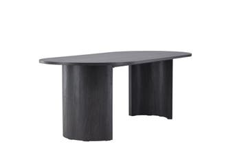 Ovale Eettafel  The Grand  Eikenhout Zwart Fineer  220x100 c, Verzenden, Nieuw