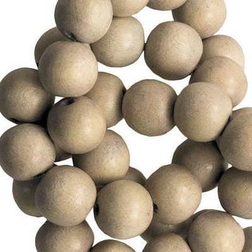 30 x Houten Kralen Vintage Nature Almond 6mm, Hobby en Vrije tijd, Kralen en Sieraden maken, Ophalen of Verzenden, Nieuw, Kraal