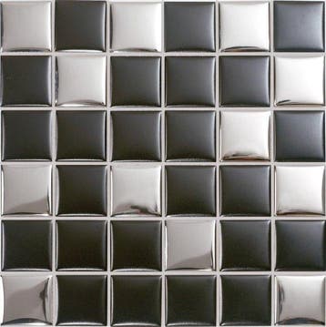 Wand Mozaïek Tegels Factory Keramiek Night Zwart Wit - Ma.., Nieuw, Ophalen of Verzenden, 20 tot 40 cm, 10 m² of meer