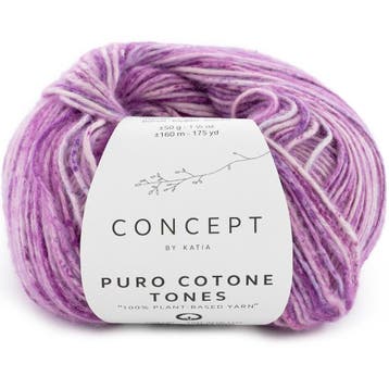 Katia Concept Puro Cotone Tones - 104 Lila - Gemêleerd Kat, Ophalen of Verzenden, Nieuw