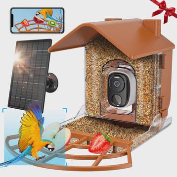 Slimme Vogelvoederhuisje met Camera & Zonnepaneel - AI Vogel, Verzenden, Nieuw