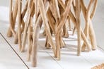 Massief houten bijzettafel DRIFTWOOD 60 cm naturel teakhout, Ophalen of Verzenden, Nieuw