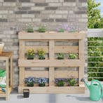 vidaXL Bloembakken voor Euro-pallets 24 pcs Zwart 13,5 x 9 x, Verzenden, Nieuw, Minder dan 60 cm