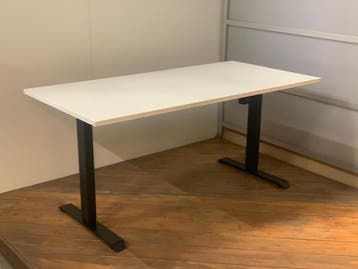 Nieuw Zwart Zit Sta Bureau - 200 x 80 cm - Actiemodel Ferbox, Verzenden, In hoogte verstelbaar, Nieuw