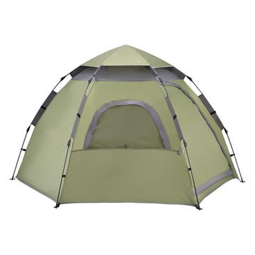 [pro.tec] Tent Nybro automatisch 240x205x140 cm donkergroen, Caravans en Kamperen, Tenten, Verzenden, Nieuw