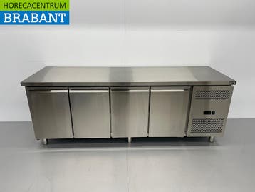 HCB RVS Koelwerkbank 4 deuren 223 cm 230V Horeca, Ophalen of Verzenden, Nieuw in verpakking