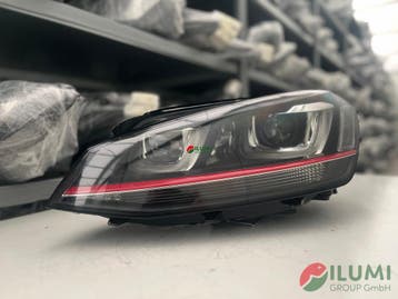 VW GOLF VII GTI XENON LINKS KOPLAMP KPL 5G1941033A, Auto-onderdelen, Verlichting, Verzenden, Gebruikt, Volkswagen
