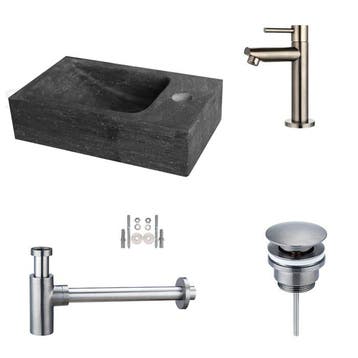 Sani Royal Hardstenen Fonteinset Mini met Kraan,, Nieuw