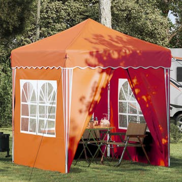 vidaXL Pop-up partytent 195 x 195 x 245 cm Oranje Oxford, Verzenden, Nieuw, Partytent