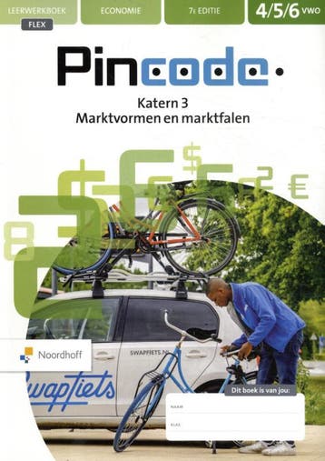 Pincode KTRN 3 vwo Marktvormen en Marktfalen F 9789001753726, Zo goed als nieuw