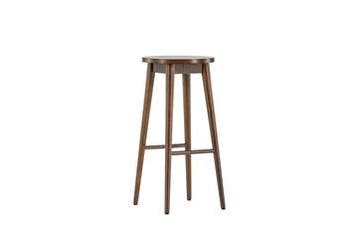 Barkruk - 75 cm - Roel - Mocca - Rubberhout - Jörn, Verzenden, Nieuw