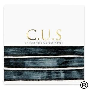 1 x C.U.S® sieraden lint Dip dye black ca. 65x1.2cm, Ophalen of Verzenden, Nieuw, Draad