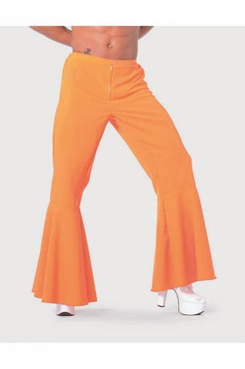Hippie broek bi-stretch man neon oranje, Ophalen of Verzenden, Nieuw