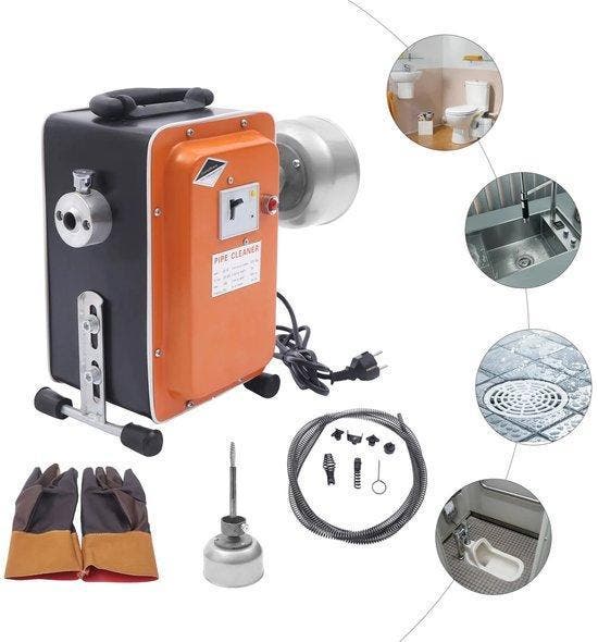 Elektrische afvoerreiniger – Rioolontstopper – 20M VEER -, Doe-het-zelf en Verbouw, Buizen en Afvoer, 6 meter of meer, Afvoer