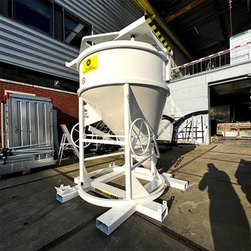 Betonkubel staand liggend onder of zijlossing