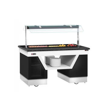 GGM Gastro | Buffet gekoeld BELFAST - 1600mm - met gekoelde, Verzenden, Nieuw in verpakking, Koelen en Vriezen
