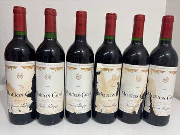 1988 Mouton-Cadet - Bordeaux - 6 Flessen (0.75 liter), Nieuw