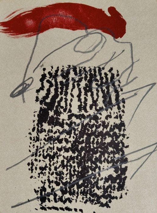 Antoni Tapies (1923-2012) - Composition, Antiek en Kunst, Antiek | Overige Antiek