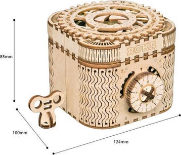 Robotime Houten Treasure Box DIY Modelbouw Knutselen, Verzenden, Nieuw