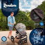 KIDUKU- 3 in 1 combi-kinderwagen- buggy - met autostoeltje, Verzenden, Nieuw