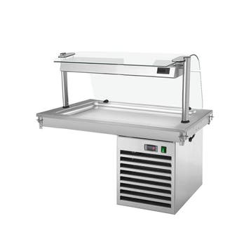 GGM Gastro | Drop-in gekoeld bovenblad - 1000mm - +2 tot |, Verzenden