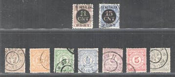 Nederland 1884/1924 - Postbewijszegels en, Gestempeld