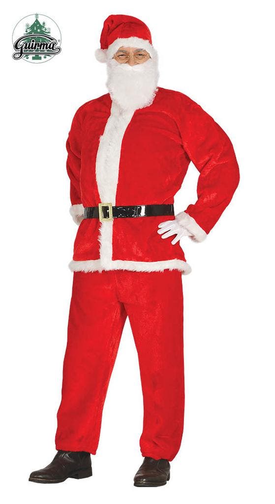 Kerstman Kostuum Fluweel Dallas, Kleding | Heren, Carnavalskleding en Feestkleding, Nieuw, Ophalen of Verzenden