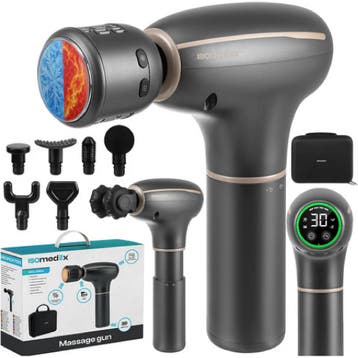 Isomedix Massagepistool met Warm Koud Kop, 30 Snelheden,..., Ophalen of Verzenden, Nieuw