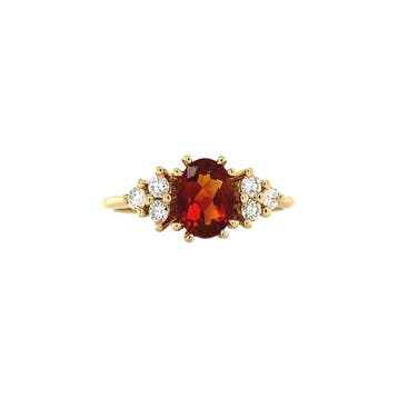Audrey ring 14 krt - Madeira, Sieraden, Tassen en Uiterlijk, Ophalen of Verzenden, Nieuw