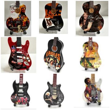 Miniatuur Gitaar miniature Guitars Gitaren van beroemdheden, Nieuw, Instrument of Toebehoren, Gesigneerd