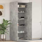 vidaXL Schoenenkast met plank Grijs 80 x 35.5 x 180 cm, Verzenden, Nieuw