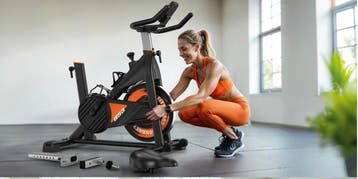 Spinningfiets –Magnetische Weerstand, Bluetooth en LCD Displ, Verzenden, Nieuw