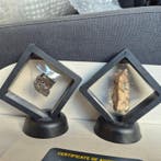 Meteorieten collectie in display 2 originele meteorieten -