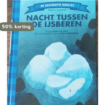 Nacht tussen de ijsberen / De Gestreepte Boekjes - Cora de, Boeken, Verzenden, Zo goed als nieuw, Cora de Vos