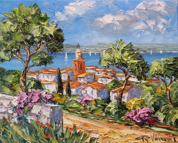 R. Vincent (1954) - Saint Tropez en Provence cote dAzur